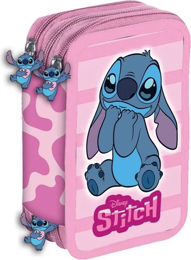 Disney Lilo és Stitch, A csillagkutya Lovely tolltartó töltött 3 emeletes Giotto