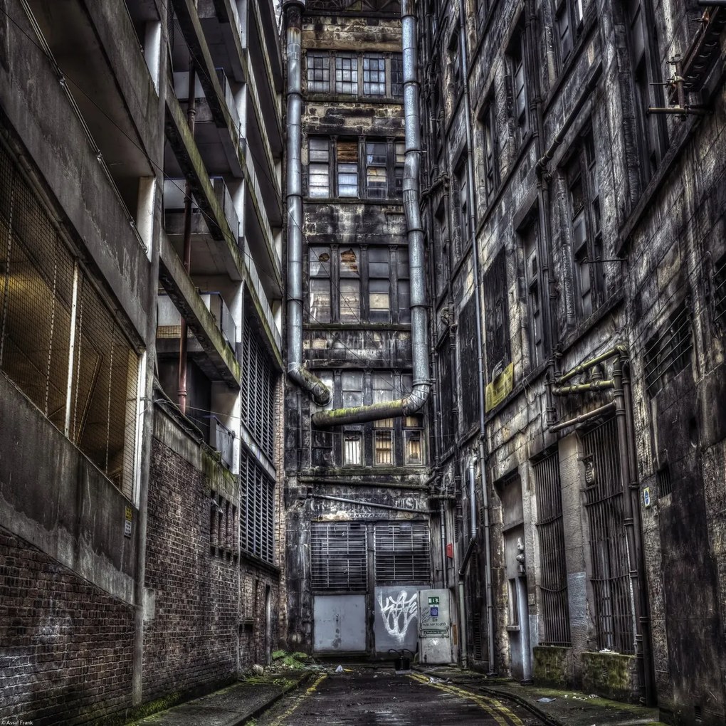 Poszter 40x40cm Lakóépület Glasgow-ban, Assaf Frank