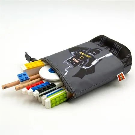 Tolltartó, cipzáras, pop-up, LEGO Super Heroes Batman, szürke-mintás (L53368)