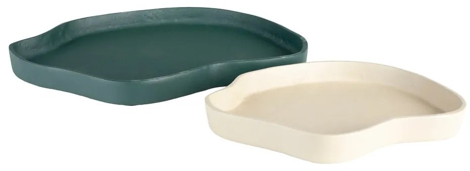 Fém dekoratív tálca szett 2 db-os 35x23 cm Revolt – Zuiver