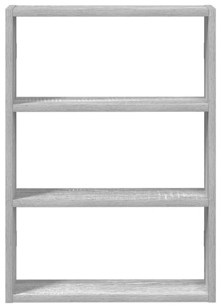 szürke sonoma színű szerelt fa fali polc 43 x 9 x 60 cm