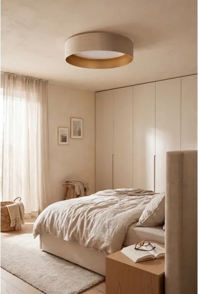 Brilagi-LED Dimmelhető lámpa VEL. SM. ST. 36W/230V 3000-6000K átm. 55 cm krémszínű/arany WT+DO