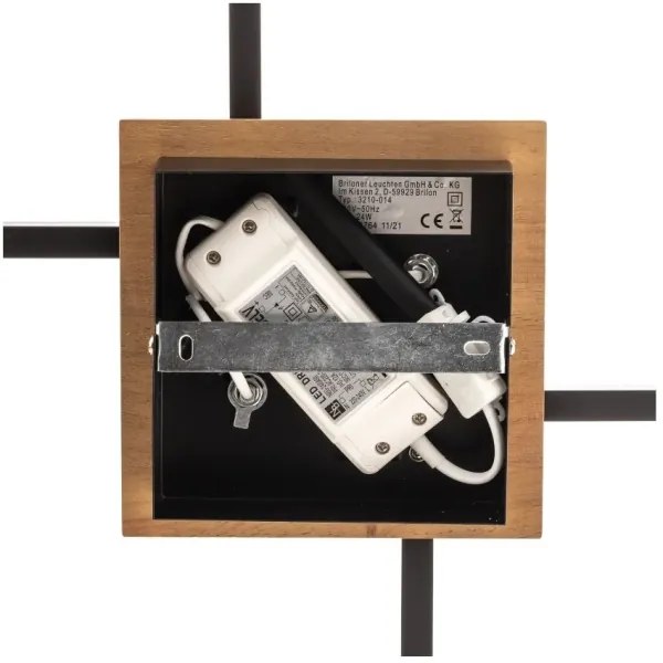 Briloner 3210-014 - LED Dimmelhető mennyezeti lámpa FRAME 2xLED/11W/230V barna