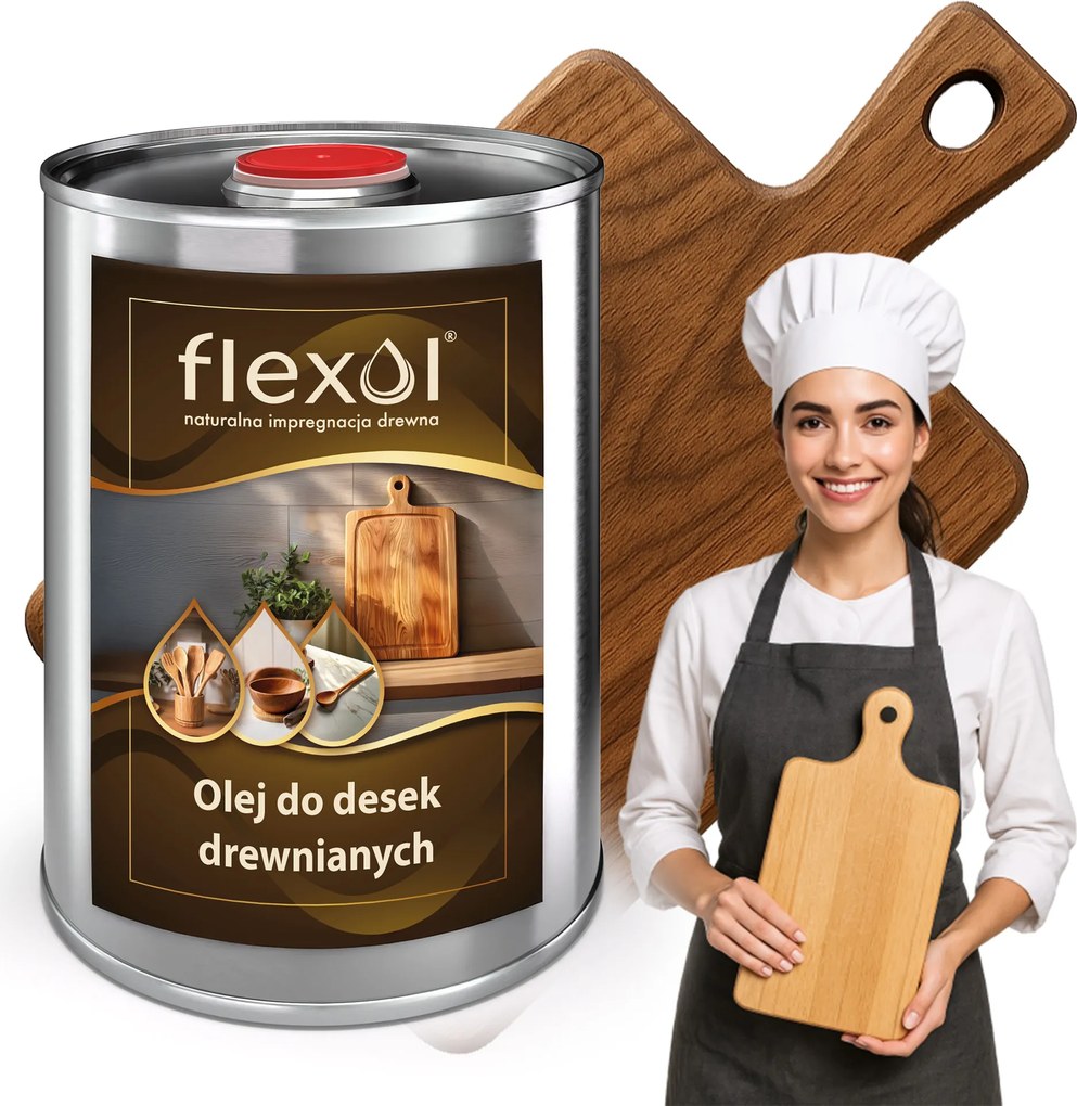 Impregnáló Olaj Fa Konyhai Vágódeszkákhoz Színtelen 1L