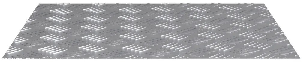 Rácsos lemezek 2 pcs Ezüst 60 x 50 cm Alumínium