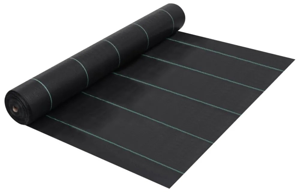fekete PP talajtakaró szőnyeg 1 x 100 m