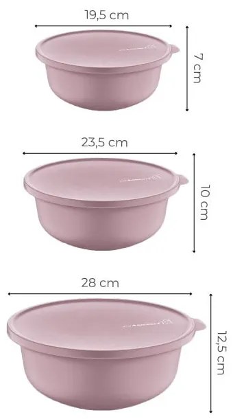 Ételtartó doboz szett 3 db-os – Hermia