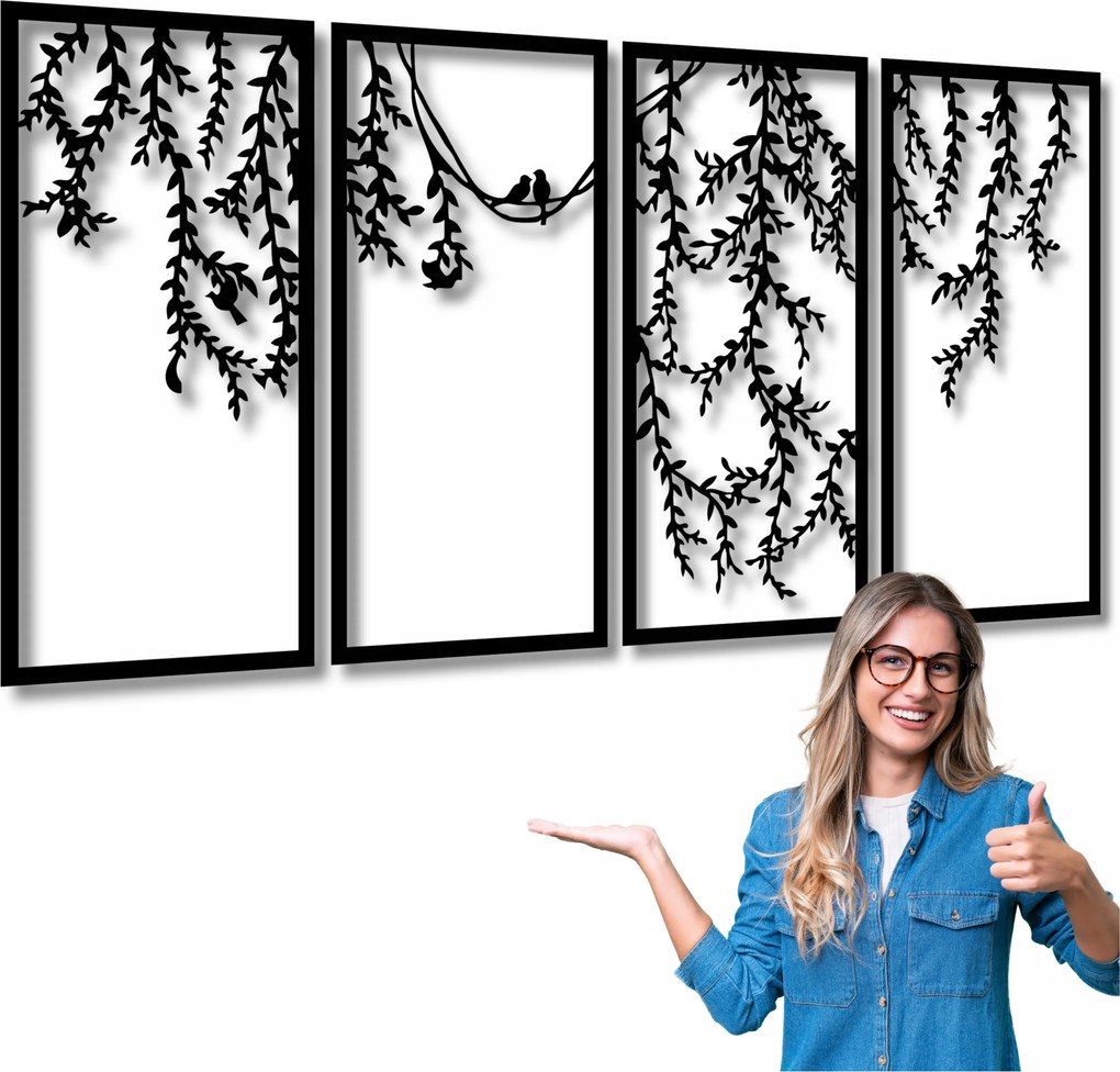 Áttört Kép 160 cm Konyhai Képek Falikép Kúszónövény Dekoráció XXL