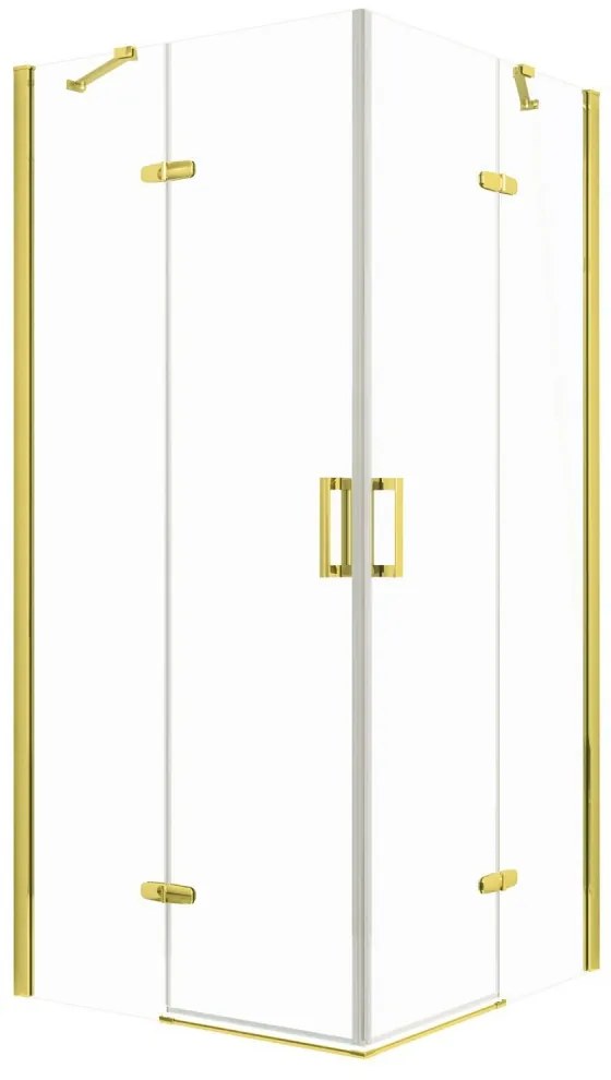 Flow Gold szögletes nyílóajtós zuhanykabin zuhanytálca nélkül