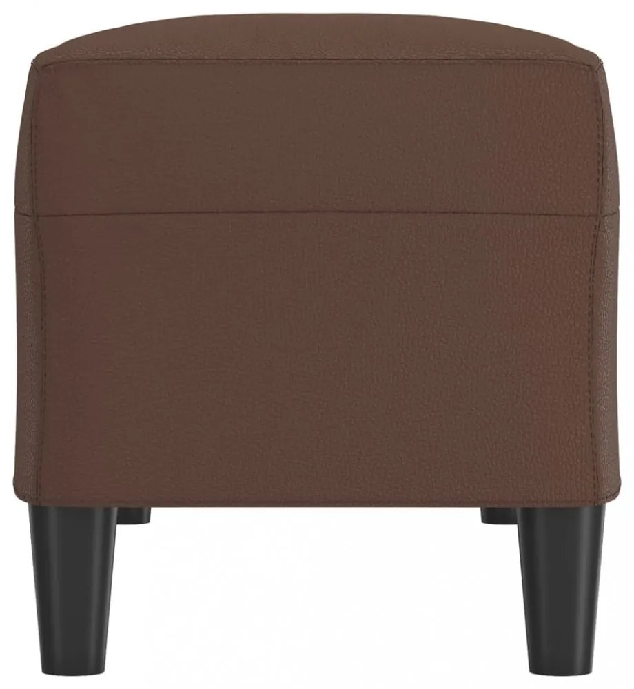 barna műbőr pad 100 x 35 x 41 cm