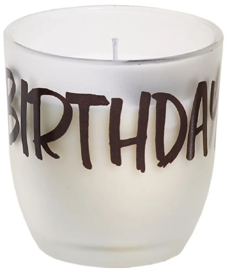 SPAAS Gyertya üvegben felirattal - SZÜLETÉSNAPJA