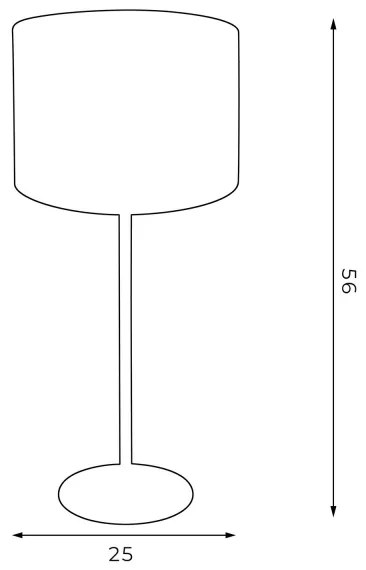 Asztali lámpa ARDEN 1xE27/60W/230V á. 25 cm lila/arany