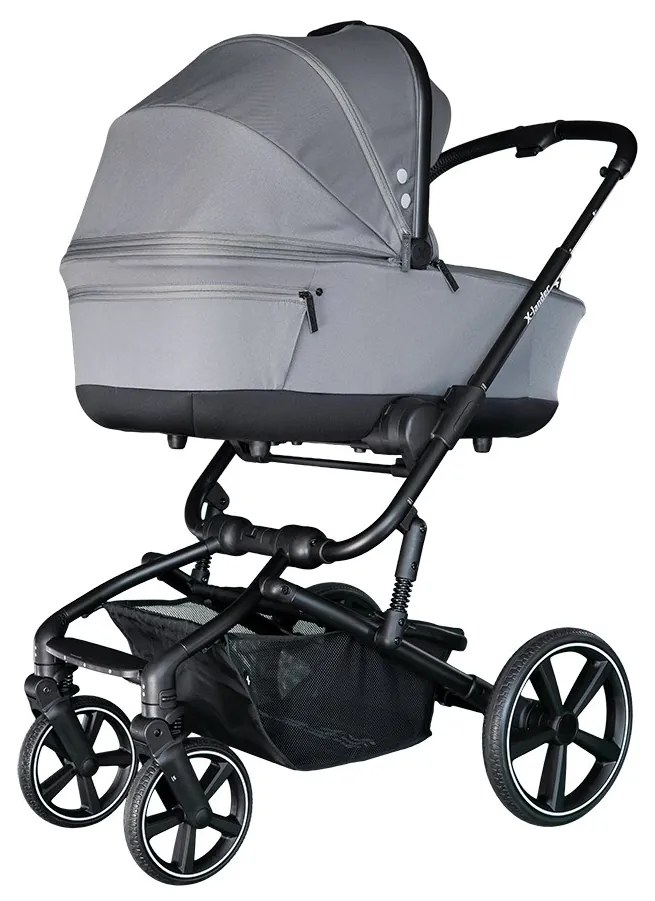 Kombinált babakocsi nagy kerekekkel 2 az 1-ben X-lander Cruiser 2.0  Cool Grey