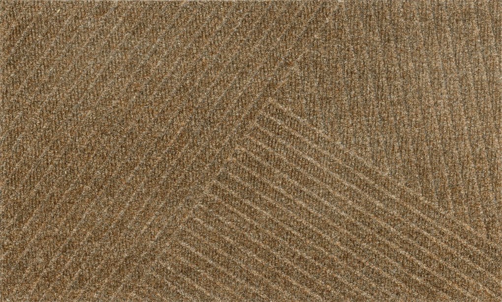 Lábtörlő Kültéri bejárati szőnyeg Dune Stripes Taupe 60x90cm Mosható!