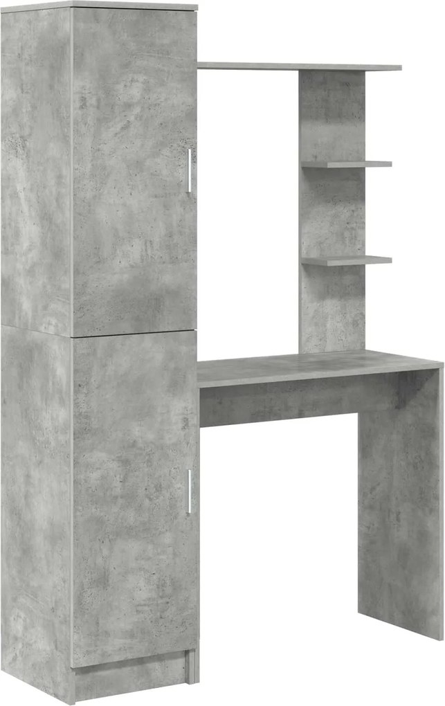 vidaXL Asztal 2 pcs Beton Szürke