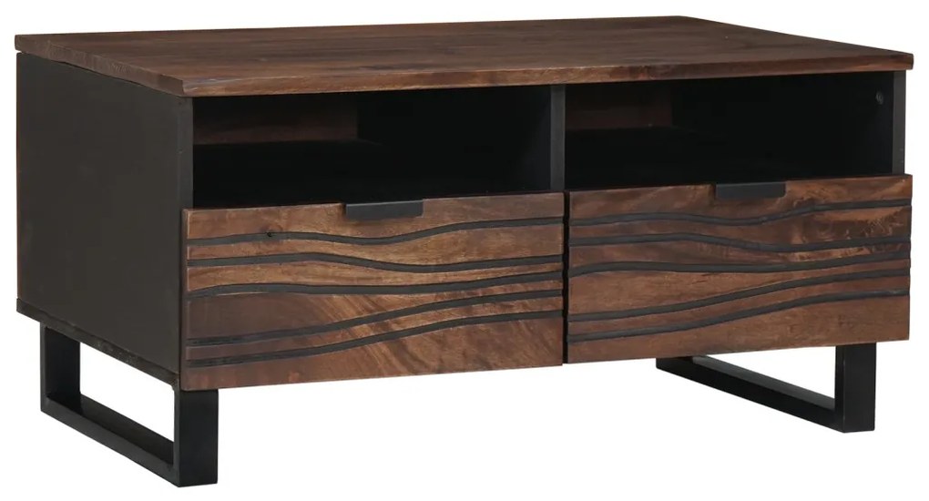 Kávézóasztal 80x54x40 cm Tömör Mangó Fából