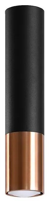 Sollux SL.0945 - Spotlámpa LOOPEZ 1xGU10/10W/230V fekete/réz