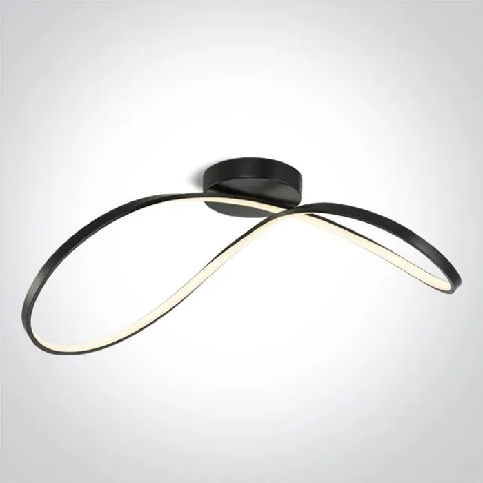 ONE LIGHT 63154A-B-W DECORATIVE Modern LED Mennyezeti Lámpa Fekete LED IP20