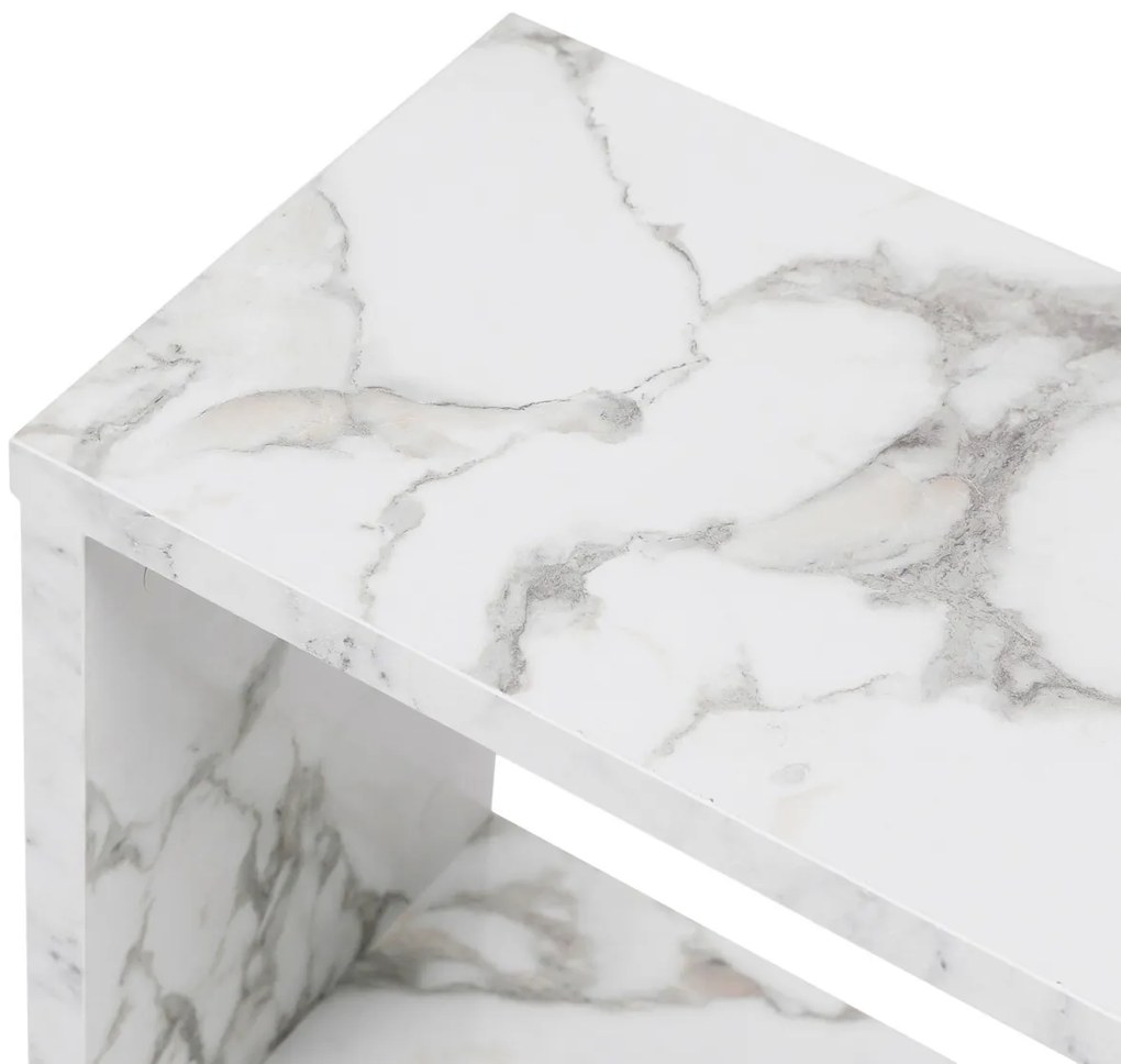 Life White Marble tárolóasztal