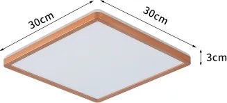 Brilagi - LED fürdőszobai mennyezeti lámpa ULTRA SLIM LED/18W/230V 30x30 cm rózsaarany IP54