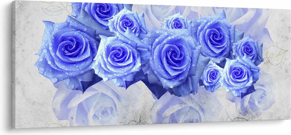 Kép - Kék rózsa (120x50 cm)