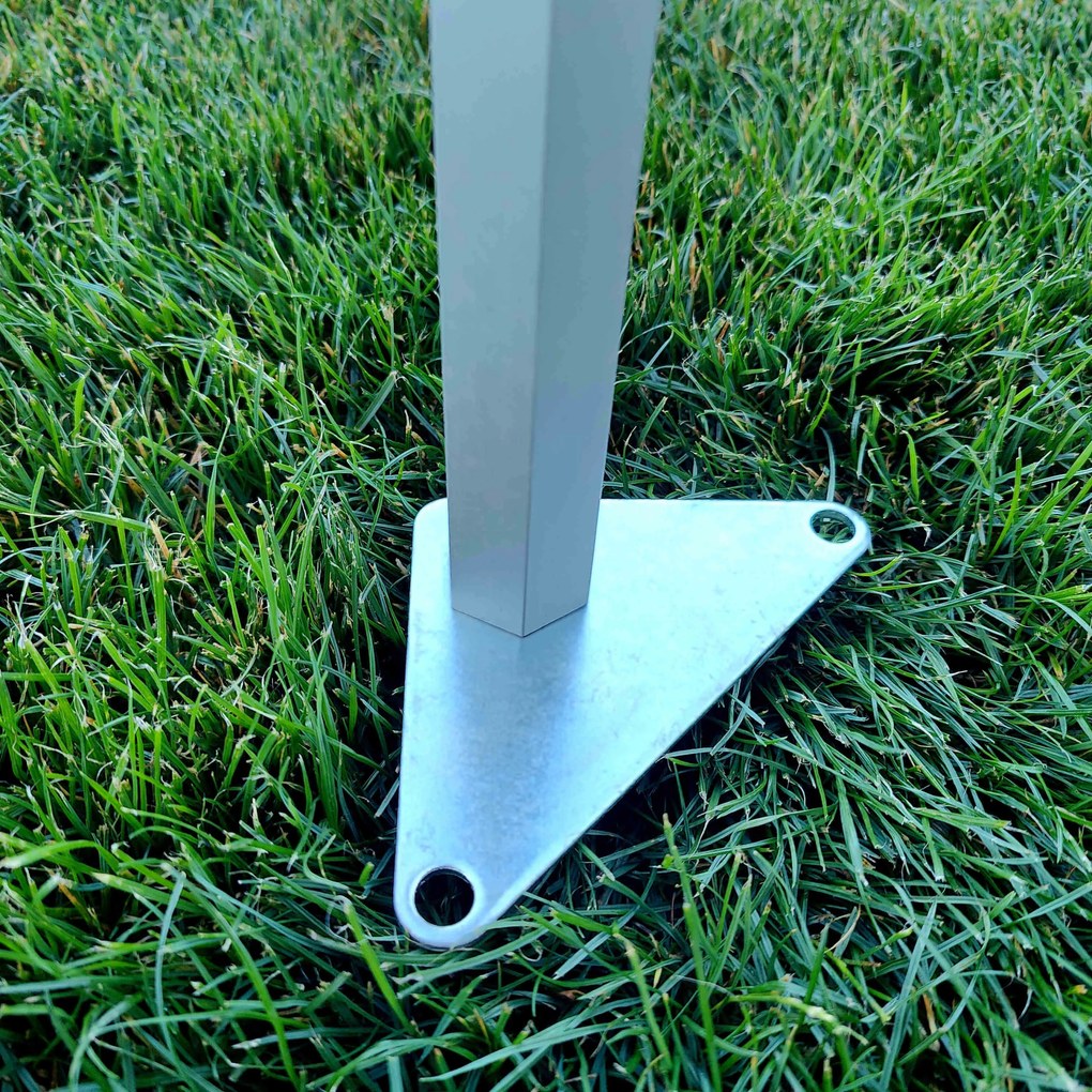 Professzionális alumínium összecsukható pavilon 3x6 m: Tartós fedés községi és városi rendezvényekhez - plusz 3 oldalfal - Narancs