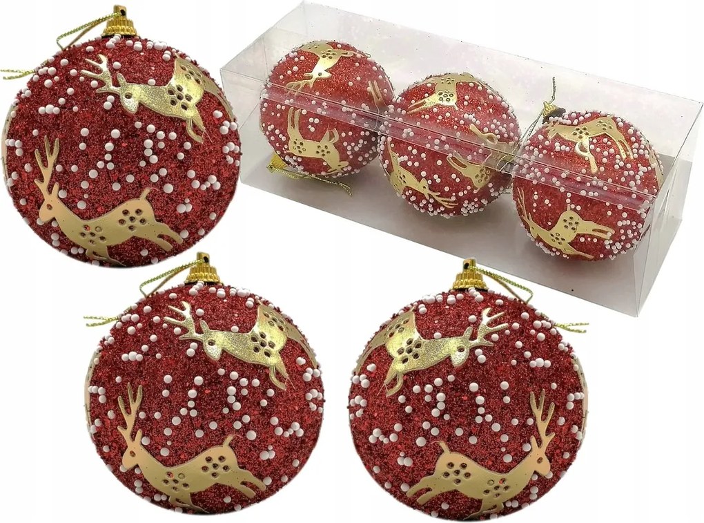 3db Hungarocell Bombák Karácsonyfa Dekoráció 3762