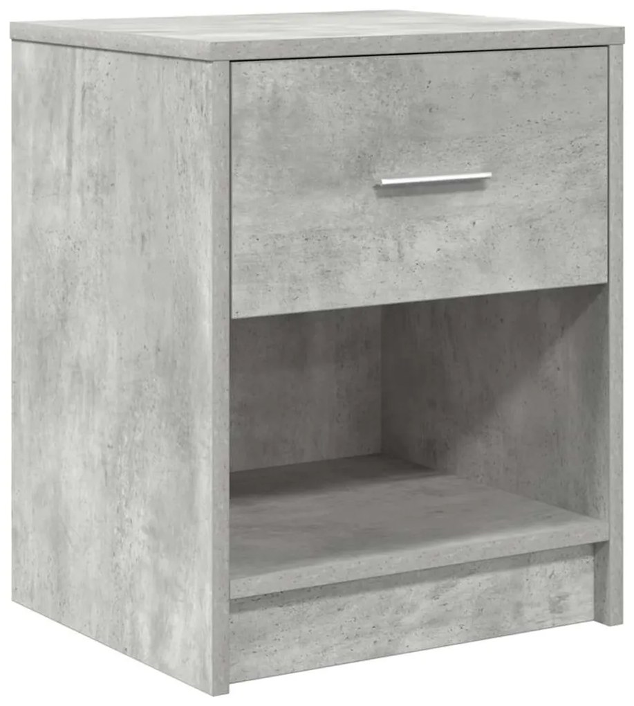 Betonszürke éjjeliszekrény fiókkal 40x34x50 cm