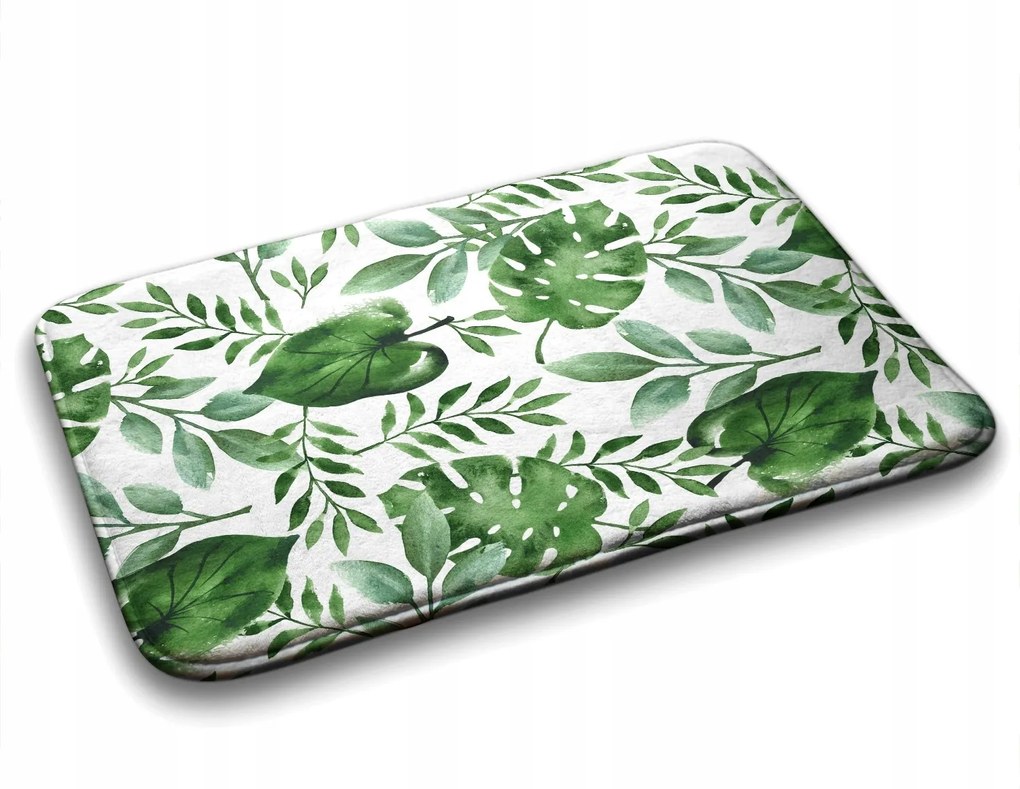 Fürdőszobaszőnyeg puha Monster levelek 90x60 cm