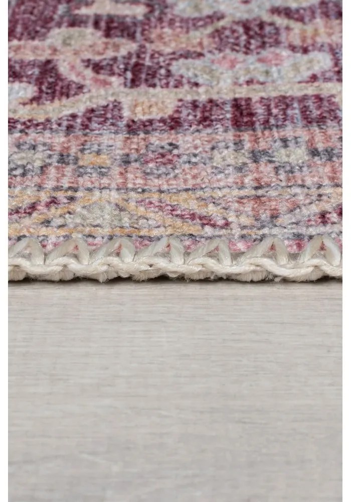 Világospiros mosható szőnyeg újrahasznosított szálkeverékből 120x170 cm Windsor – Flair Rugs