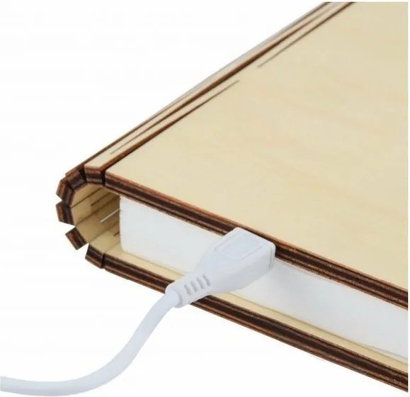 Fekete USB fénydekoráció Booklight – Gingko