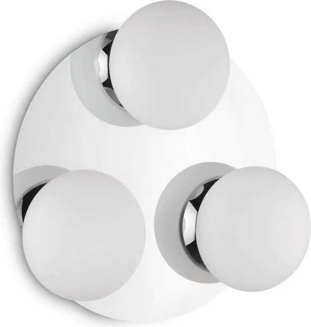 Ideal Lux Evolution króm fürdőszobai mennyezeti lámpa IP44 védelemmel