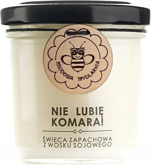 Természetes szójagyertya szúnyogok ellen Kézzel készített, Ökológiai 120 ml