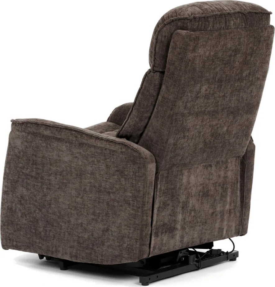 Barna elektromos relaxfotel kábeles vezérléssel, szövet kárpitozással, TV-H9727 BR2