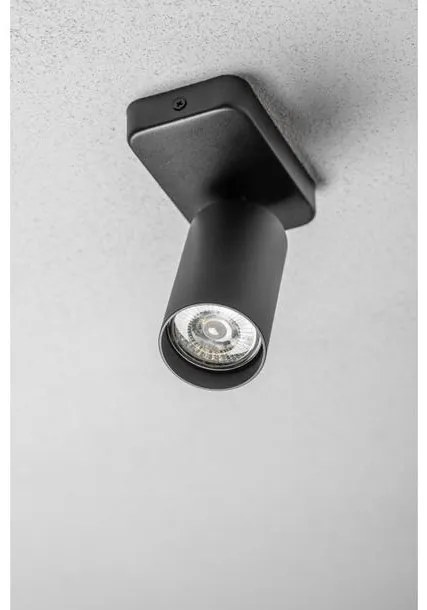 Lámpa Fali lámpatest SANTO BIS, aluminium, IP20, max. 20W,egy , kör, fekete