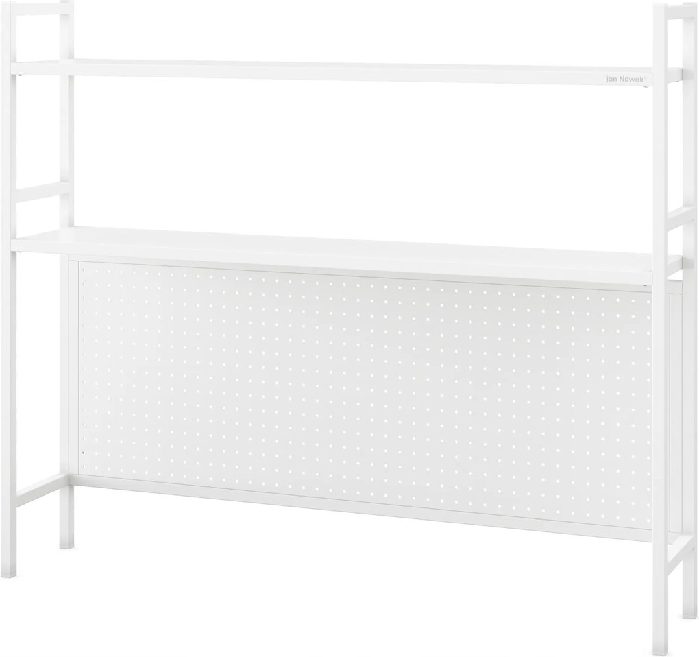 Jan Nowak Fém Íróasztali Állvány 115 cm Perforált Wendy Fehér