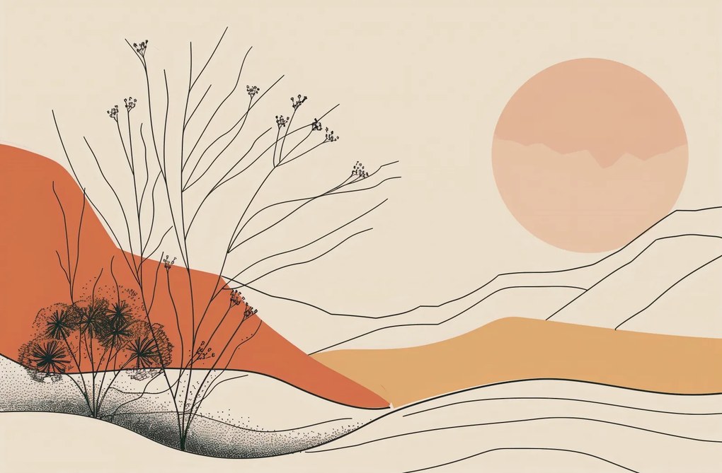 Poszter 91,5x60cm Sivatagi dűne