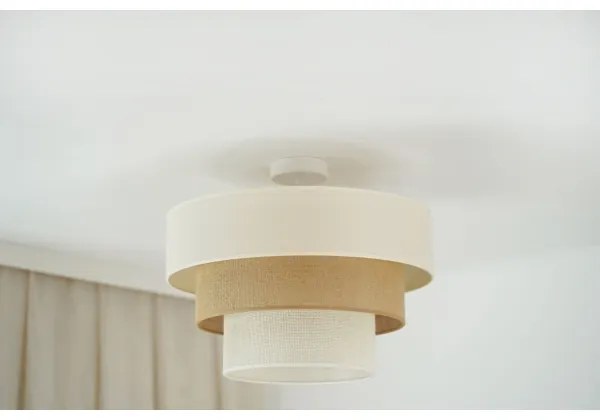 Brilagi DENVER LUNETA lógömb 1xE27/15W/230V, 45 cm, bézs/barna/krém