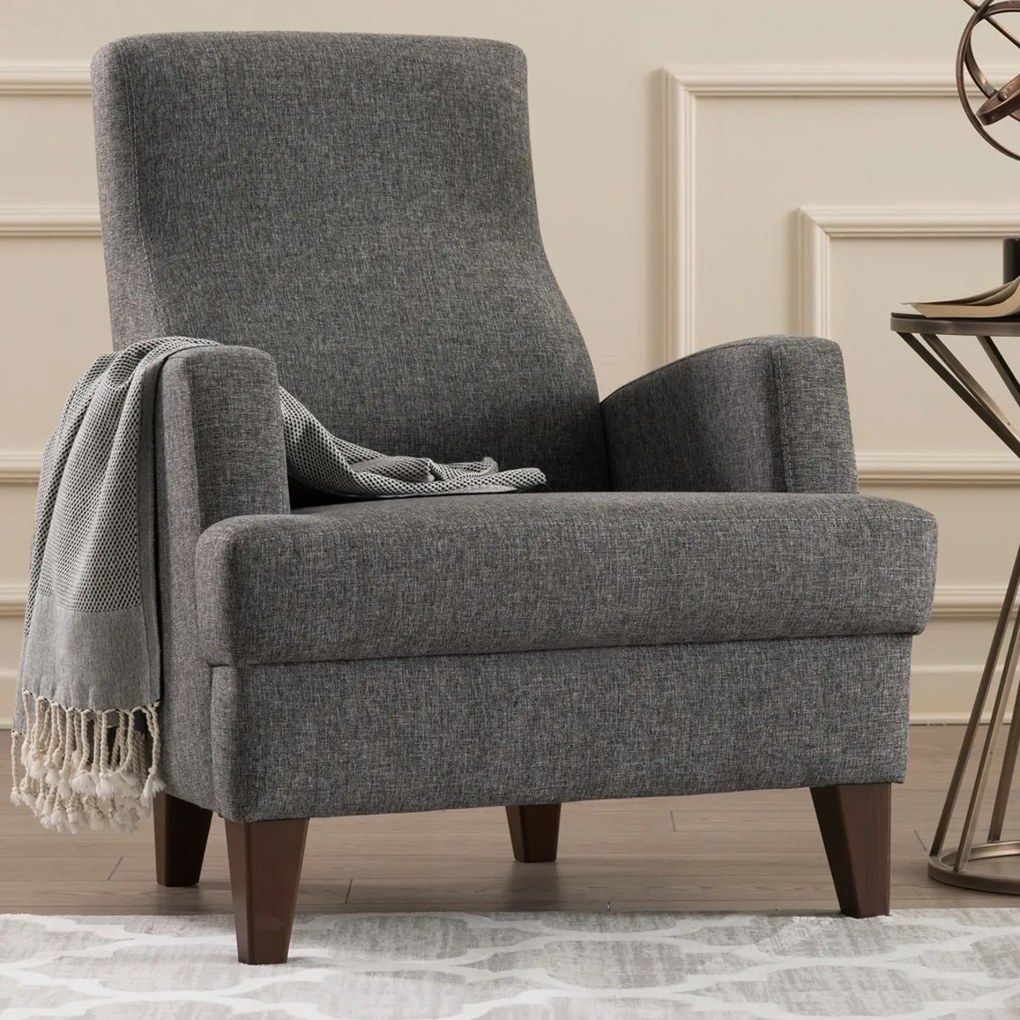 Kana Bergere Dark Grey fotel