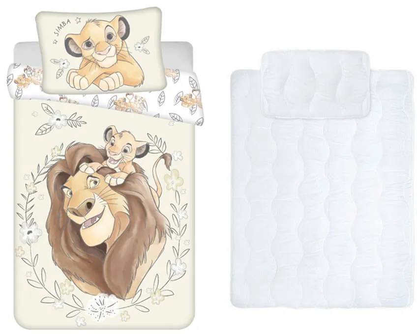 Disney Az Oroszlánkirály gyerek, ovis ágyneműhuzat és paplan/párna szett 100x135 cm 40x60 cm (Simba)