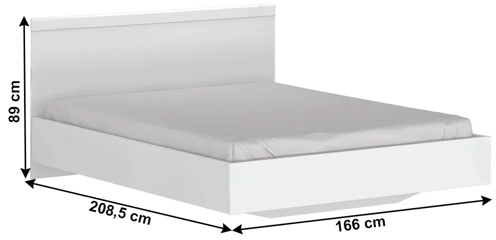 Franciaágy 160 cm Lafer (fehér). 1034089