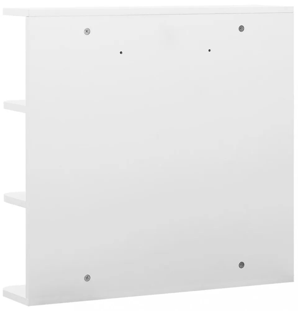 fehér MDF tükrös fürdőszobaszekrény 66 x 17 x 63 cm
