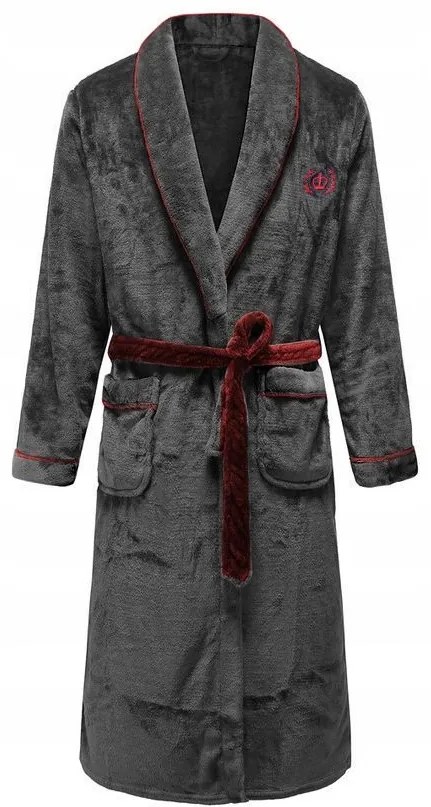 Fürdőköpeny Roger Women Grey Red XL