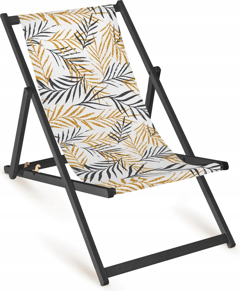 Fa Napozóágy Levelekkel, Strapabíró Összecsukható Napozóágy Fullprint Nyomtatással