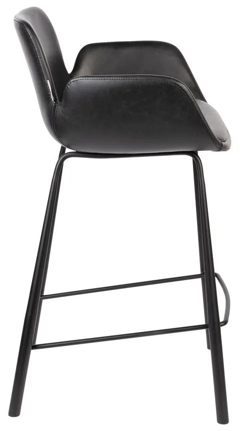 Fekete bárszék szett 2 db-os 91,5 cm Brit – Zuiver