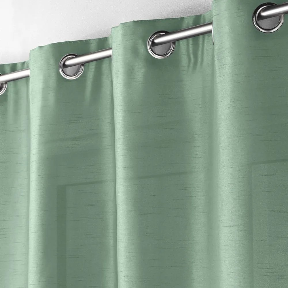 Zöld szatén függöny 140x240 cm Shana – douceur d'intérieur