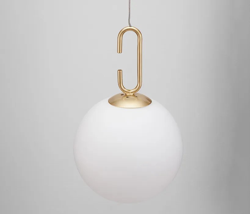 NOVA LUCE 9695224 HOOK Egyágú Függesztett Lámpa Üveg LED IP20