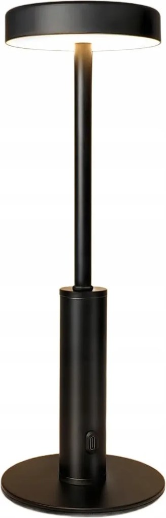 Vezeték nélküli asztali éjjeli lámpa Tompítható Led Rgb 5000mAh Fekete