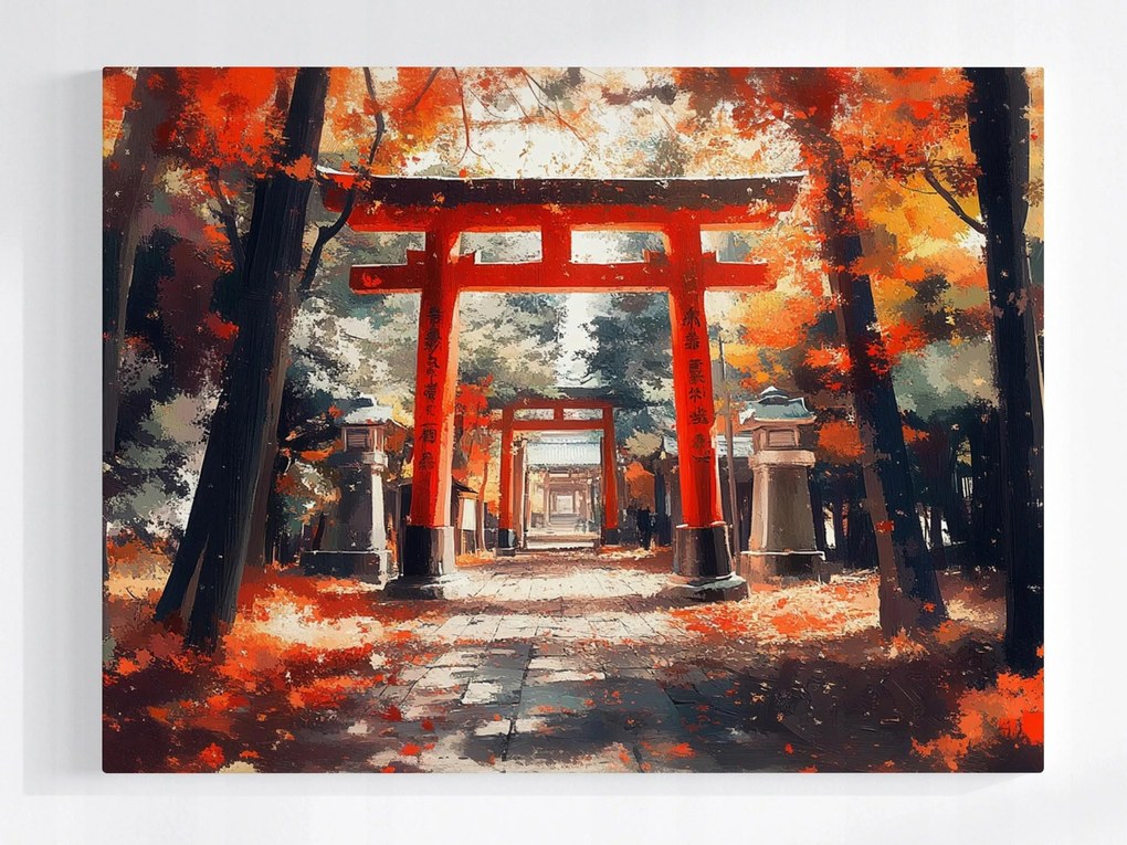 Poszter Japán Templom Kioto Torii Fushimi Inari 80x60