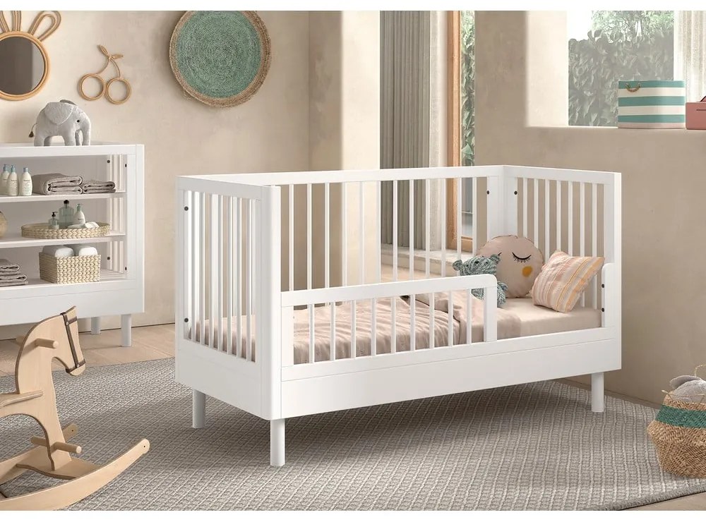 Fehér bükkfa babaágy 70x140 cm Forrest – Vipack